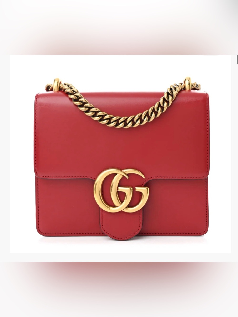 Gucci Knight Calfskin Small GG Marmont Bag